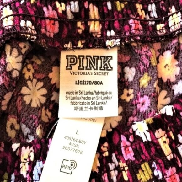 PINK VICTORIA’S SECRET FLOWER POWER SMOCKED SHORTS - Picture 5 of 8